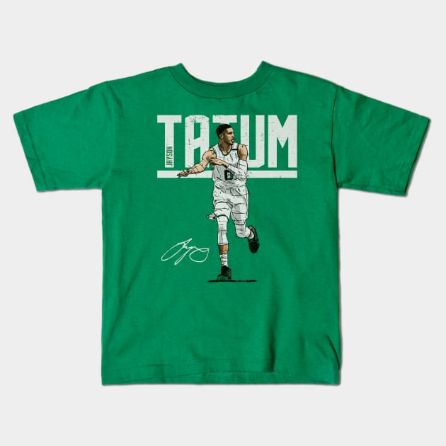 Jayson Tatum Boston Hyper Kids T-Shirt by Buya_Hamkac